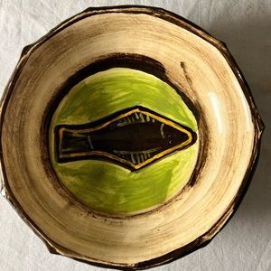 Ceramic halibut bowl
